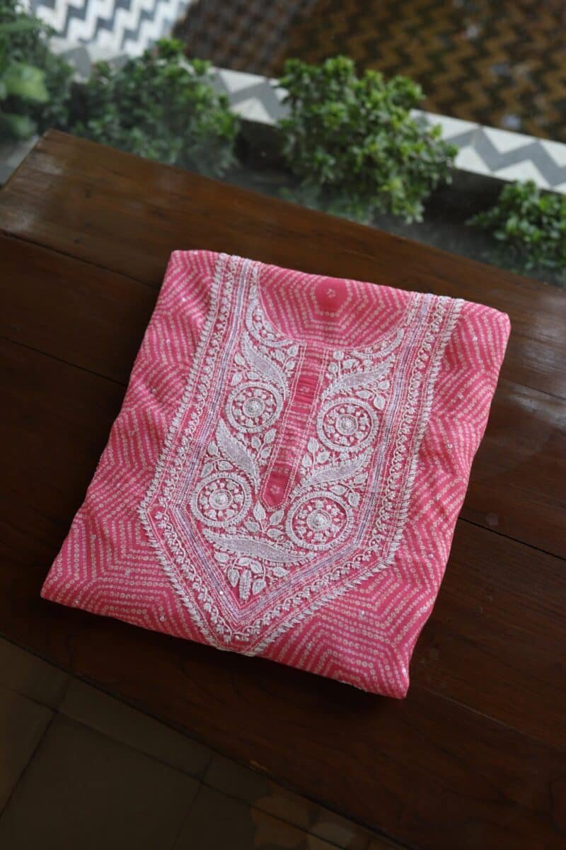 Muslin Chikankari Kurta Fabrics