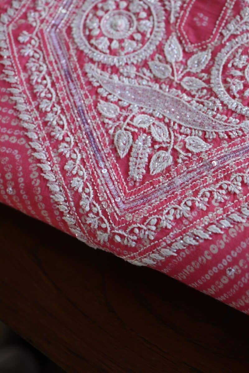 Muslin Chikankari Kurta Fabrics