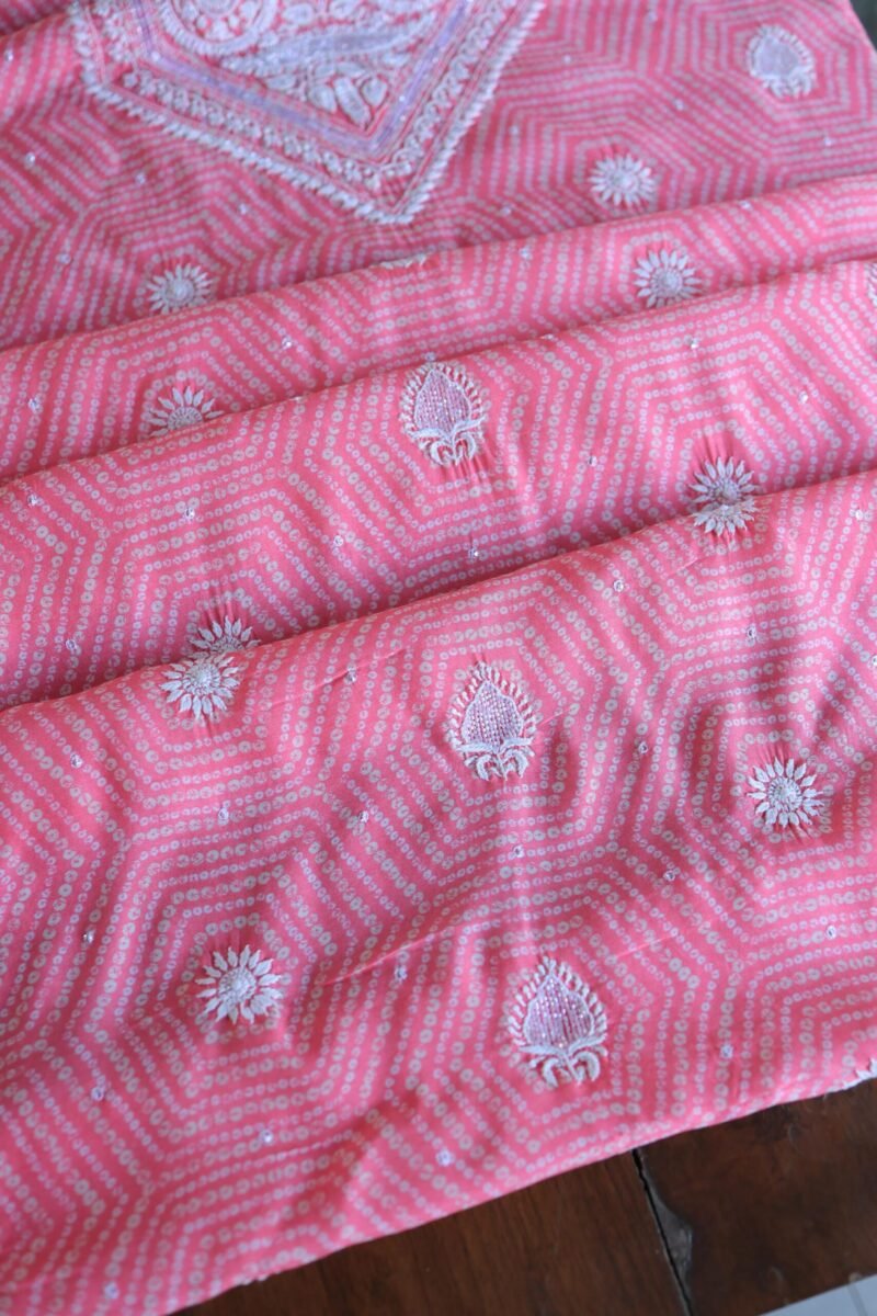 Muslin Chikankari Kurta Fabrics
