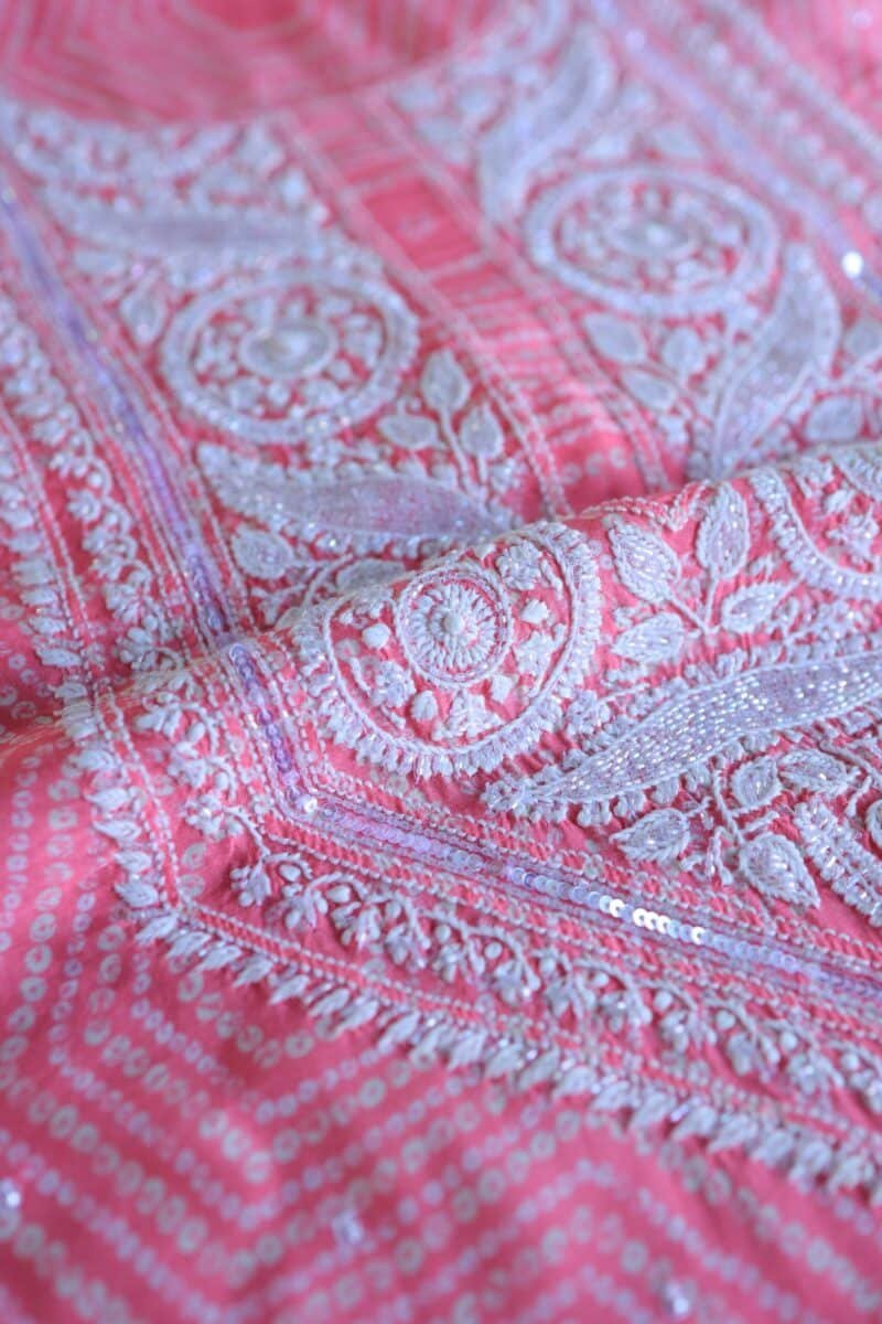 Muslin Chikankari Kurta Fabrics