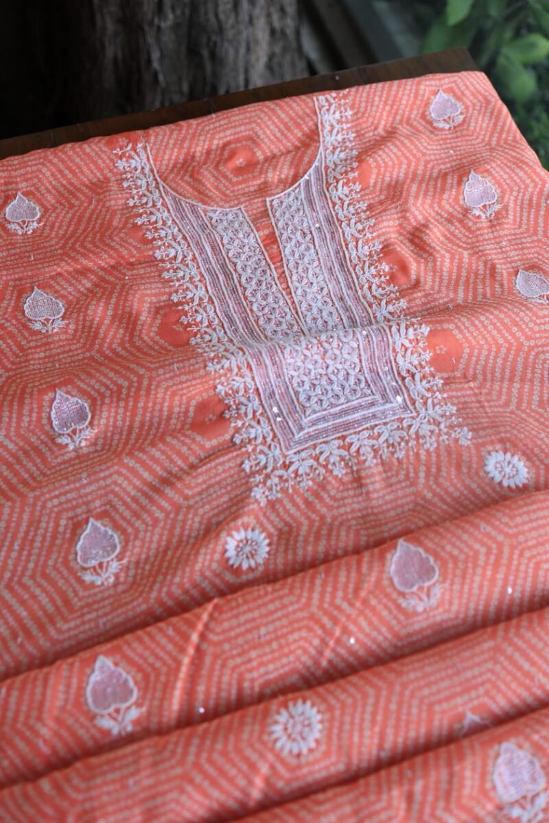 Muslin Chikankari Kurta Fabrics