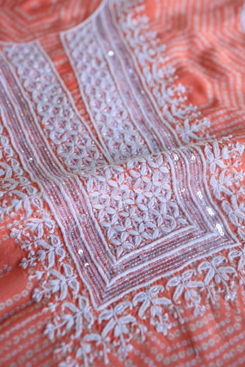 Muslin Chikankari Kurta Fabrics