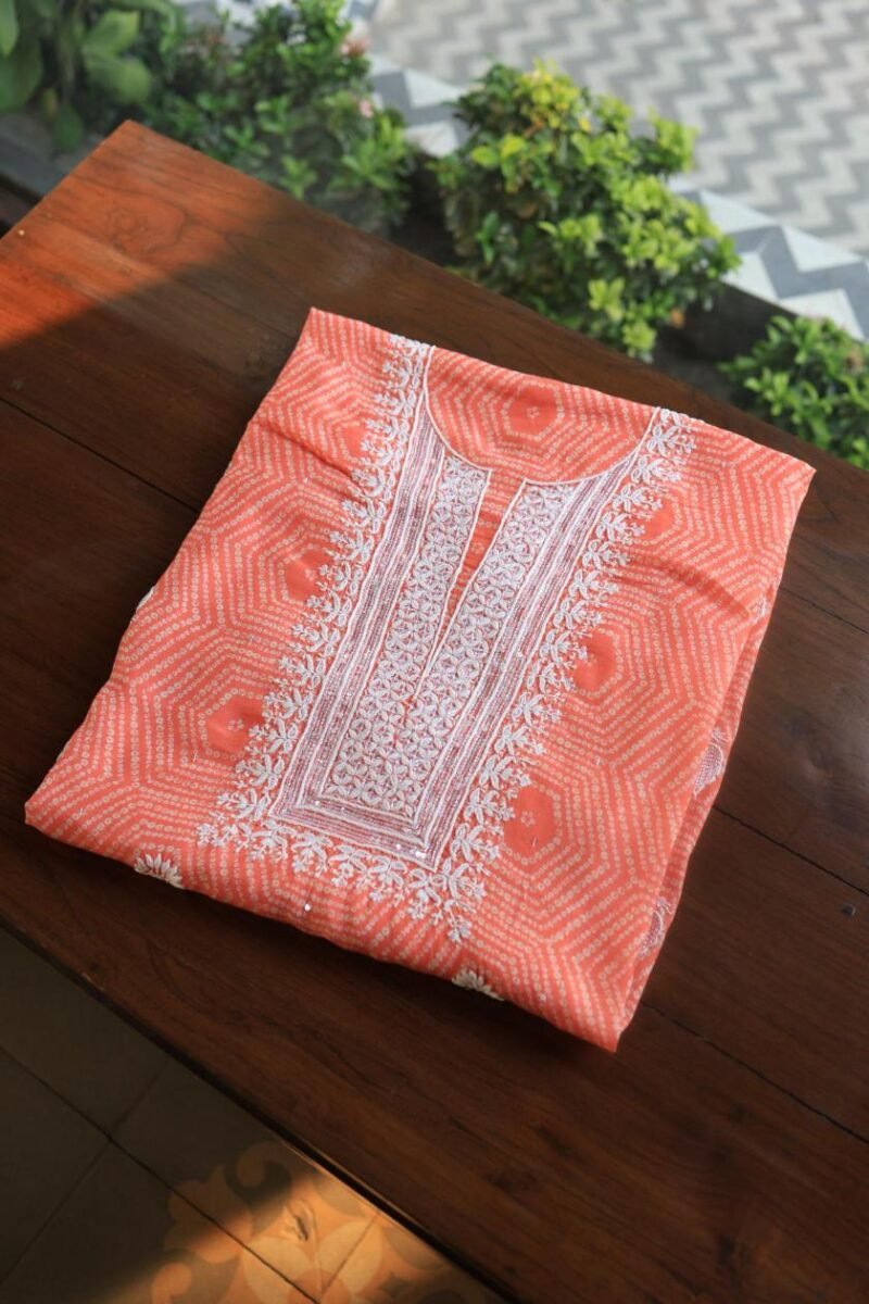 Muslin Chikankari Kurta Fabrics