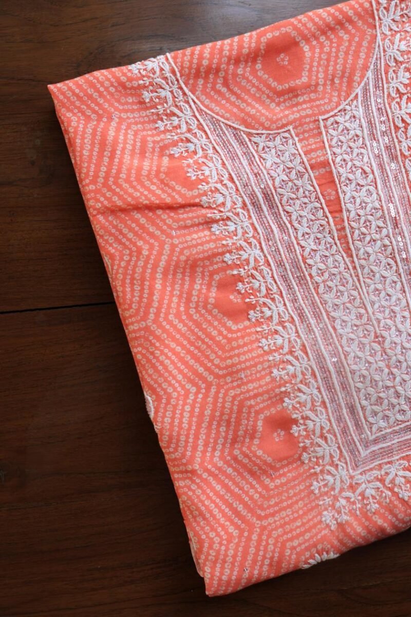 Muslin Chikankari Kurta Fabrics