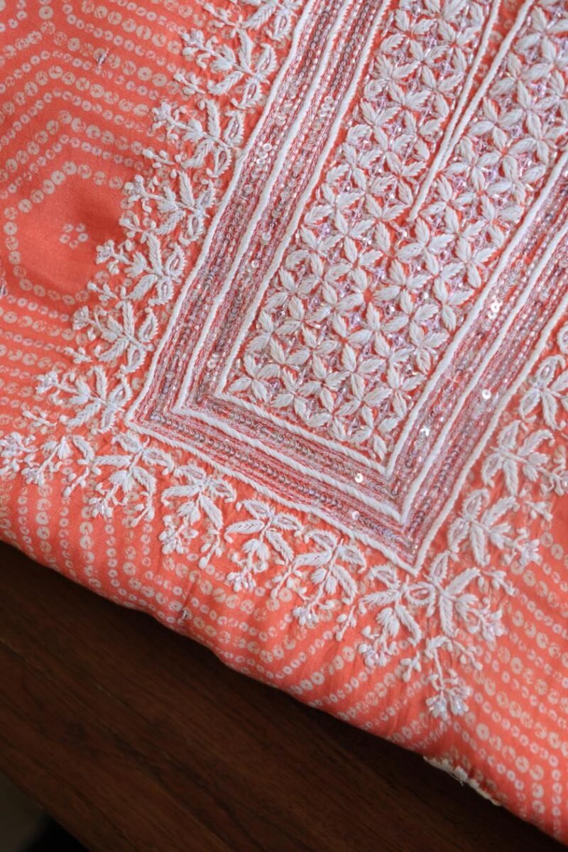 Muslin Chikankari Kurta Fabrics